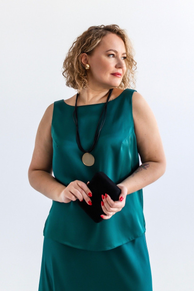 Блуза Ollsy 02090 бирюза - фото 1