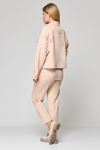 Брюки, жакет Laikony L-941 пудра - фото 2