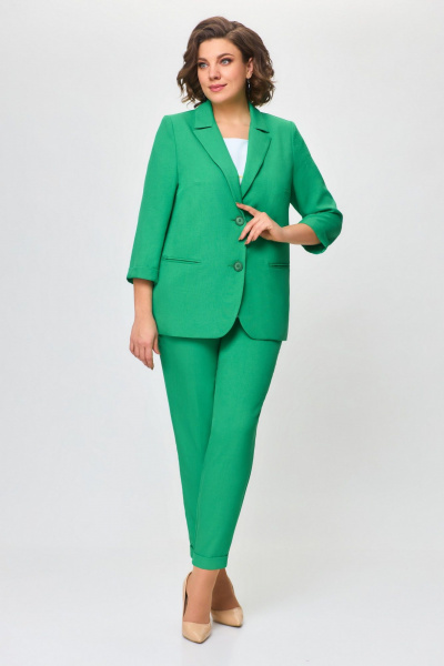 Брюки, жакет DaLi 3533к зелень - фото 1