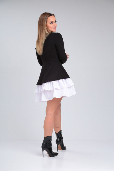 Элегантное платье с рельефами и съемным воланом Immi 2042 - фото 8