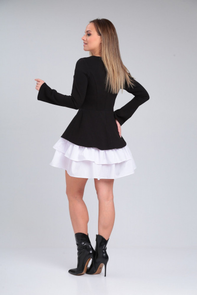 Элегантное платье с рельефами и съемным воланом Immi 2042 - фото 7