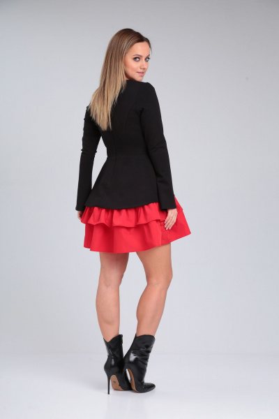 Платье Immi 2041 черный-красный - фото 5