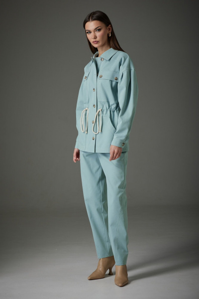 Брюки и жакет женский в стиле casual из джинса N.O.W. 1405 - фото 9