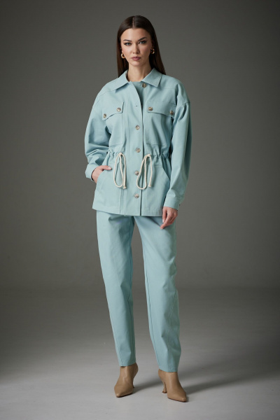 Брюки и жакет женский в стиле casual из джинса N.O.W. 1405 - фото 5