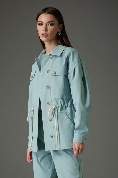 Брюки и жакет женский в стиле casual из джинса N.O.W. 1405 - фото 3