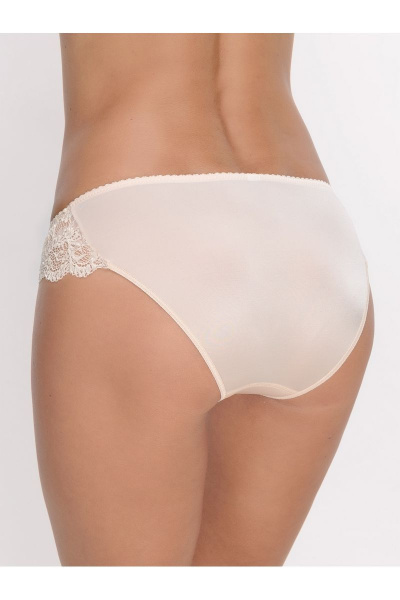 Бежевые трусы-слип из кружевного трикотажа на каждый день Milady 203 8.2 - фото 2