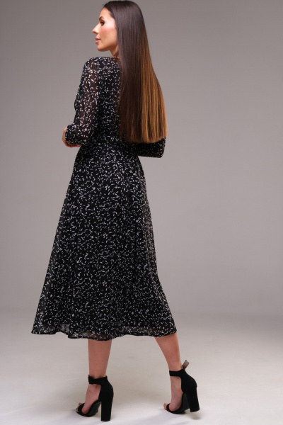 Платье Ларс Стиль 868 черно-белый_принт - фото 4