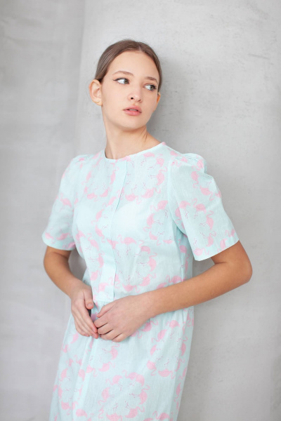 Летнее платье с разрезом и рукавами-фонариками Tanya Arzhanova ФлТА87 - фото 2