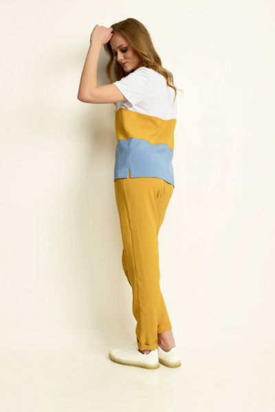 Летняя блуза с принтом и коротким рукавом MAX 5-020 - фото 5