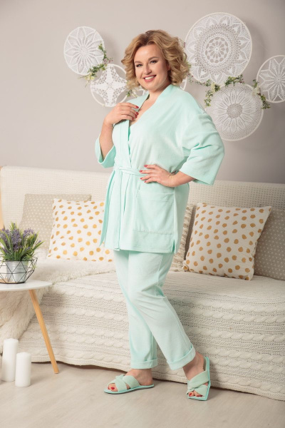 Блуза, брюки Michel chic 102 мята - фото 1