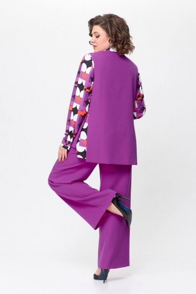Блуза, брюки, жилет Koketka i K 1129 фуксия - фото 8