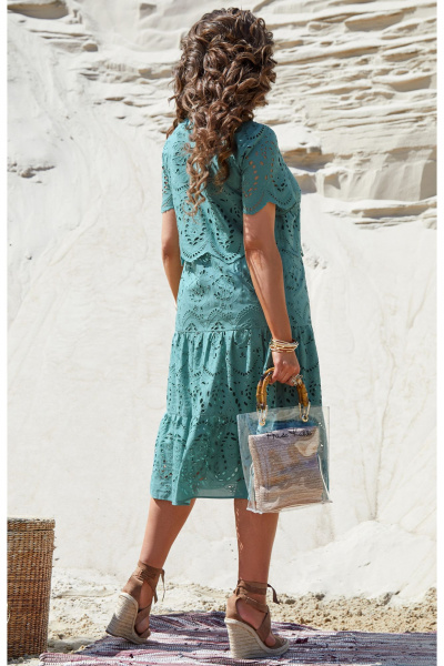 Платье Vittoria Queen 20593 темная-бирюза - фото 4