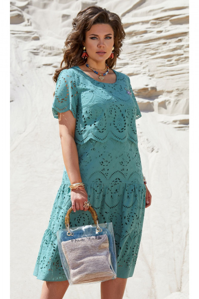 Платье Vittoria Queen 20593 темная-бирюза - фото 1