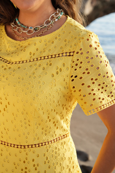 Платье Vittoria Queen 20743 желтый - фото 3