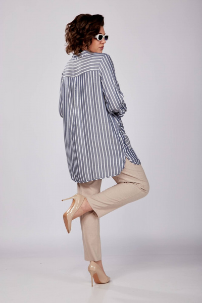 Блуза SOVITA 1164 джинс - фото 7