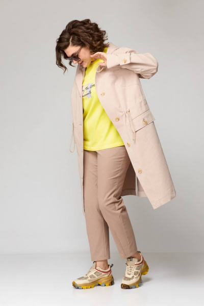 Брюки, майка, плащ Runella 1579 бежевый - фото 6