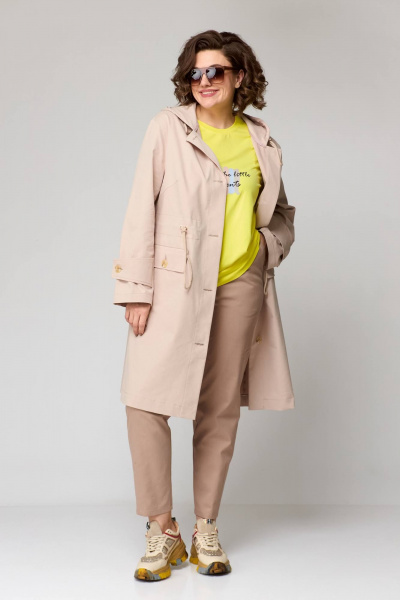 Брюки, майка, плащ Runella 1579 бежевый - фото 3