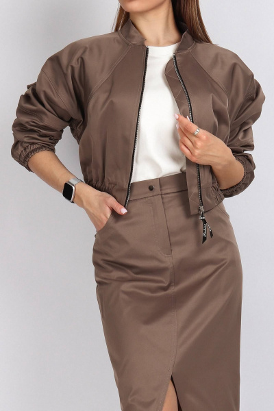 Бомбер, юбка Mia-Moda 1557 - фото 4