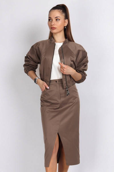 Бомбер, юбка Mia-Moda 1557 - фото 3