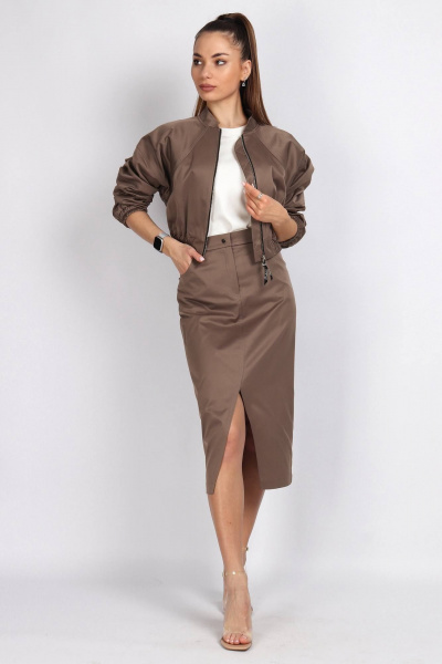 Бомбер, юбка Mia-Moda 1557 - фото 1