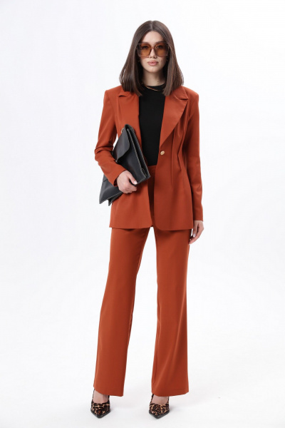 Платье в свободном стиле с воланами и пуговицами LM КТ3031 - фото 8