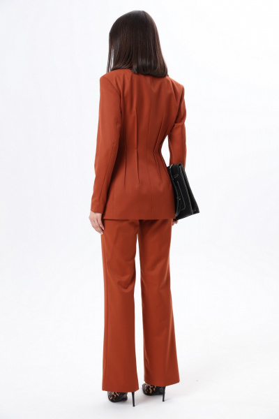 Платье в свободном стиле с воланами и пуговицами LM КТ3031 - фото 5