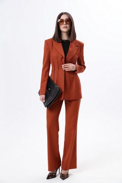 Платье в свободном стиле с воланами и пуговицами LM КТ3031 - фото 2