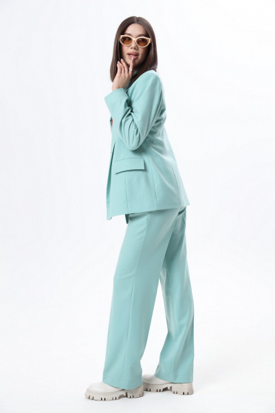 Демисезонный деловой комплект: жакет, брюки и блуза LM К6667-31 - фото 5