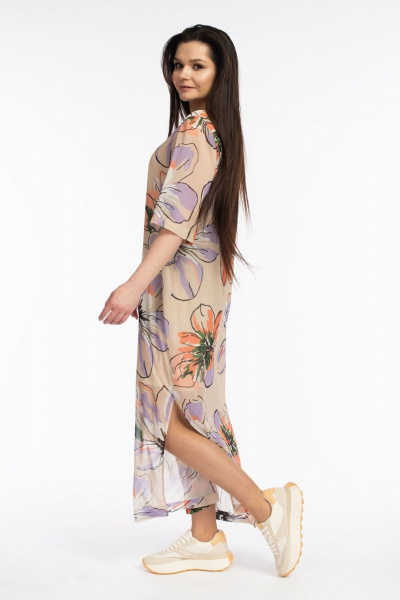 Платье FASHION CENTRE П-3512 кремовый - фото 4