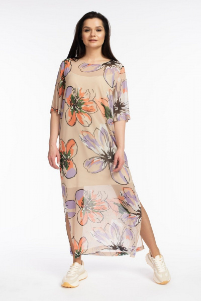 Платье FASHION CENTRE П-3512 кремовый - фото 3