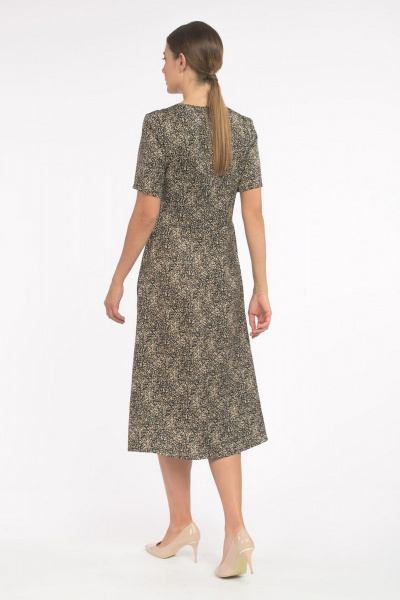 Платье FASHION CENTRE П-3540 черно-коричневый - фото 5