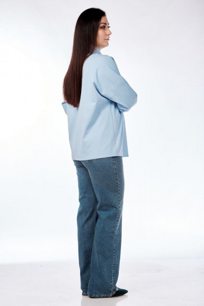 Рубашка Nati Brend 0017 голубой - фото 5