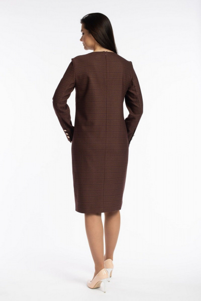 Платье из вискозы с карманами и прямым силуэтом FASHION CENTRE Пв-3620 - фото 5