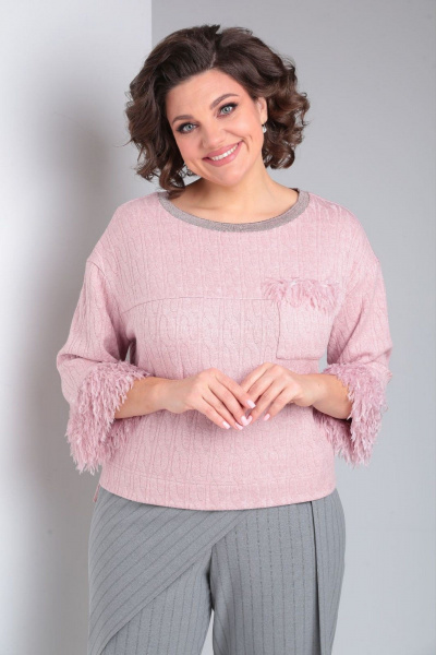 Брюки, джемпер ZigzagStyle 509 розовый - фото 4