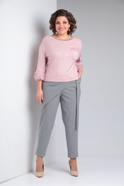 Брюки, джемпер ZigzagStyle 509 розовый - фото 1