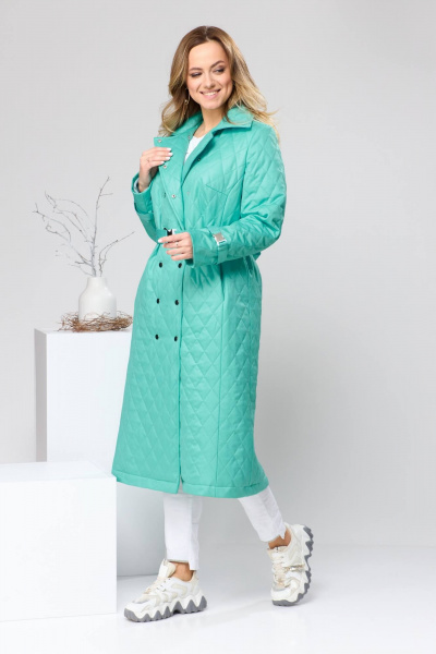 Плащ Romanovich Style 9-2209 бирюза - фото 2