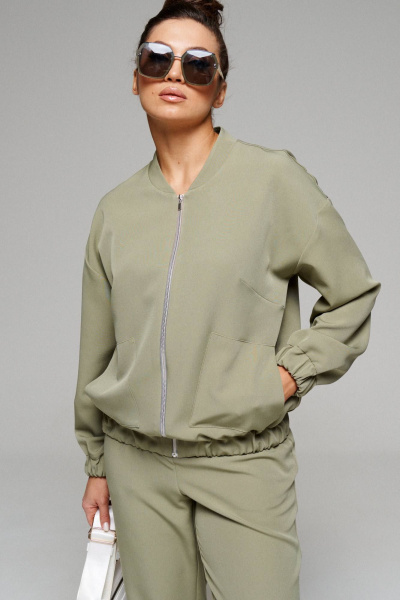 Брюки, бомбер Beautiful&Free 6104 хаки - фото 3