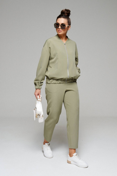 Брюки, бомбер Beautiful&Free 6104 хаки - фото 1