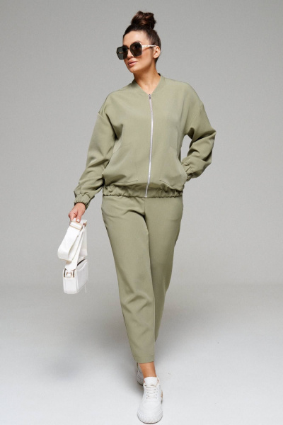Брюки, бомбер Beautiful&Free 6104 хаки - фото 2