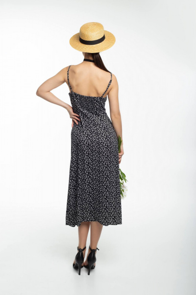 Сарафан Kiwi 5005 черный_в_цветы - фото 2