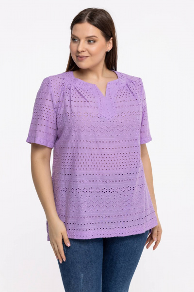 Блуза Avila 0858 лавандовый - фото 5