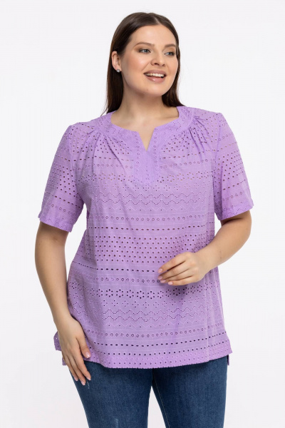 Блуза Avila 0858 лавандовый - фото 4