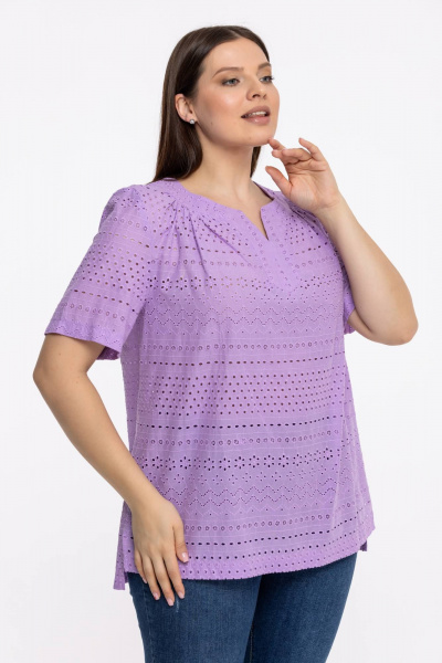 Блуза Avila 0858 лавандовый - фото 2