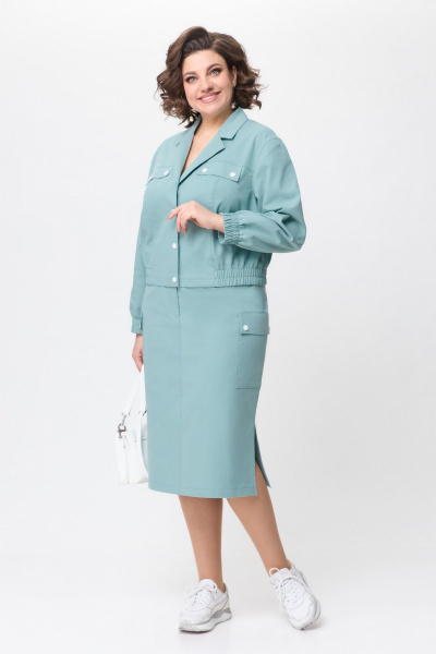 Жакет, юбка БагираАнТа 935 мятный - фото 4