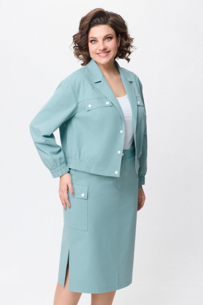 Жакет, юбка БагираАнТа 935 мятный - фото 3