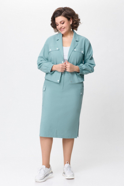 Жакет, юбка БагираАнТа 935 мятный - фото 2