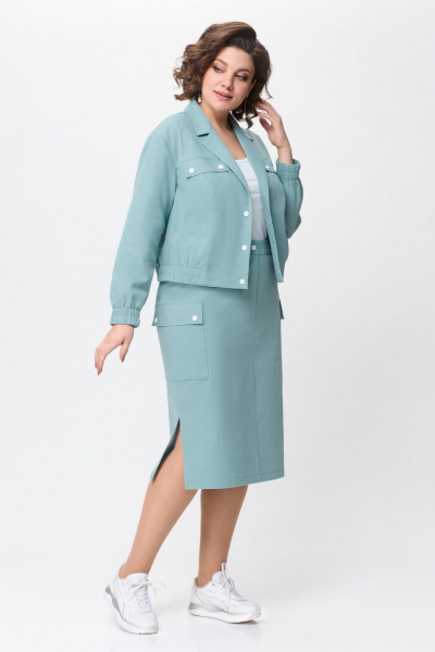 Жакет, юбка БагираАнТа 935 мятный - фото 1