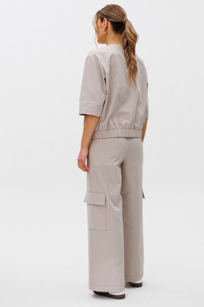 Брюки, жакет Gizart 5287 бежевый - фото 5