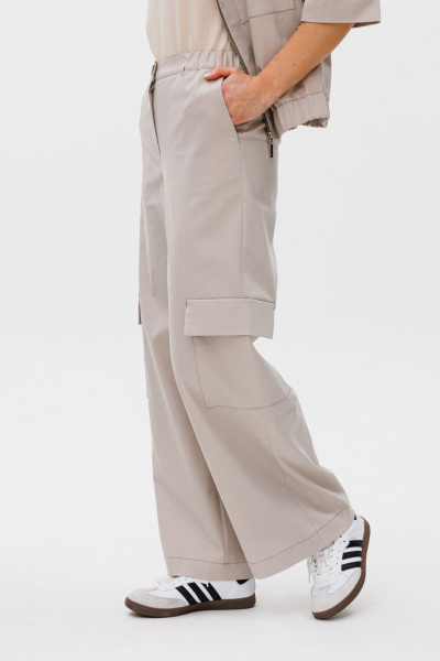 Брюки, жакет Gizart 5287 бежевый - фото 4