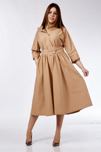 Платье Милора-стиль 1199 песочный - фото 1
